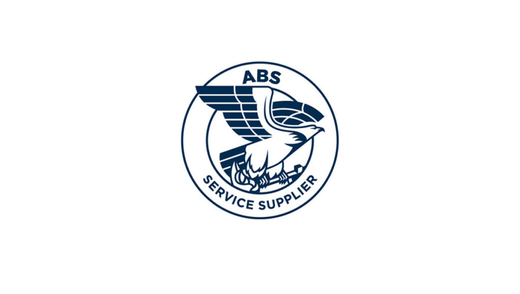 ABS Service Supplier blue logo with an eagle